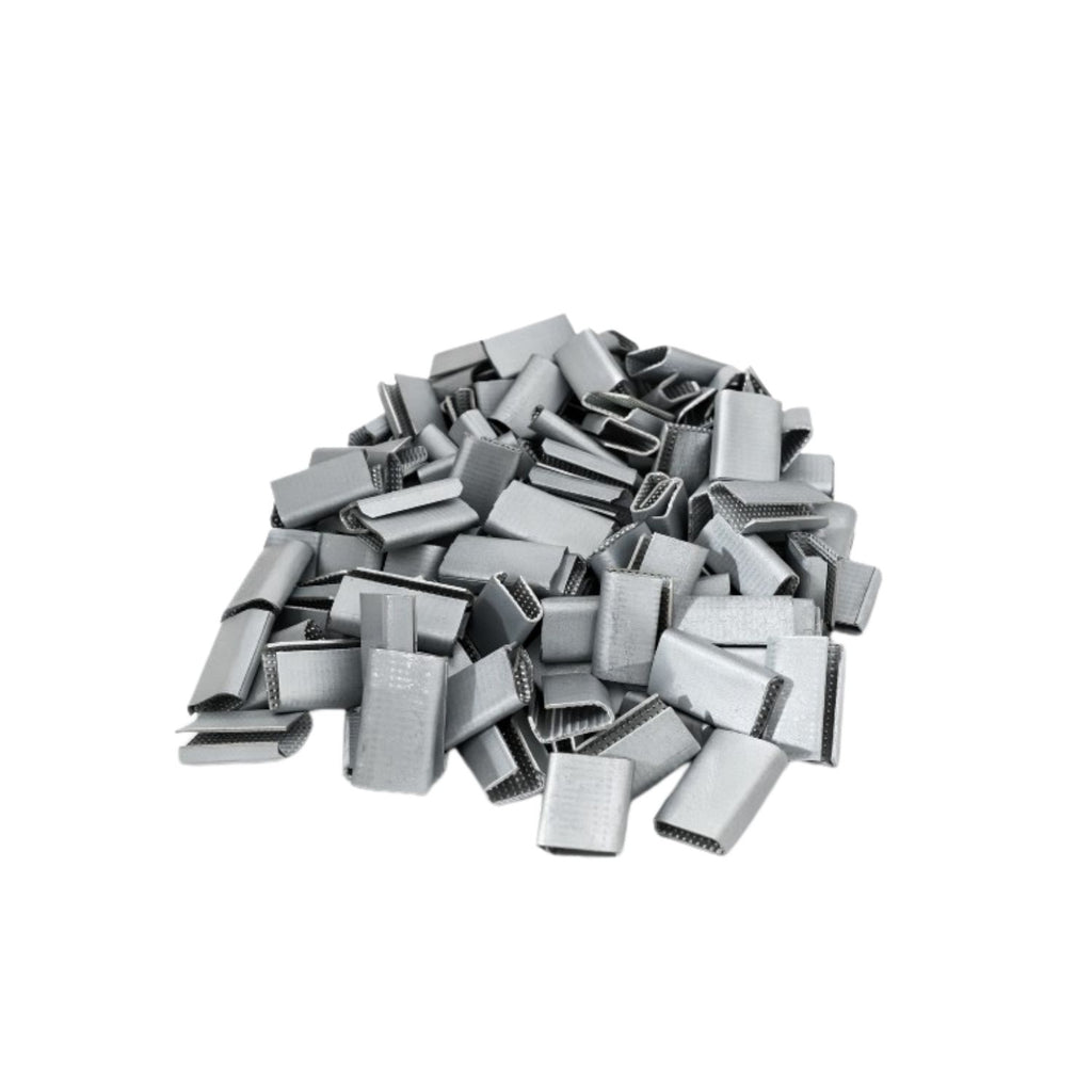 12mm Serrated Steel Seals for 1/2" PET & PP Strapping | Heavy-duty Packaging Seals