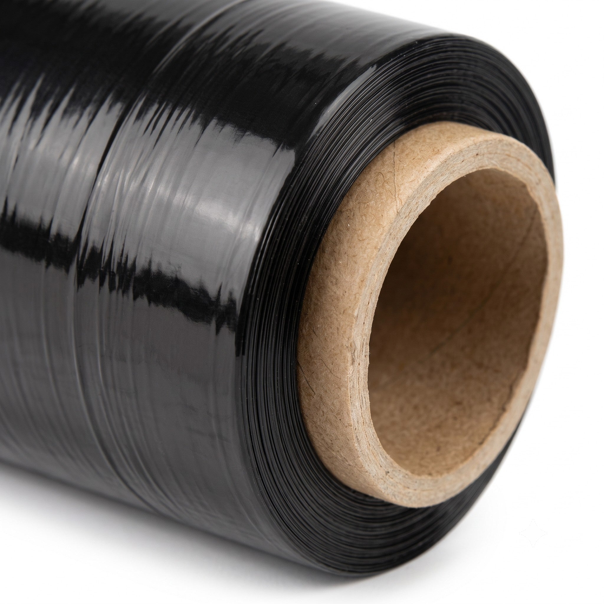 Black Blown Stretch Wrap 70 Gauge, 18" x 1,500'