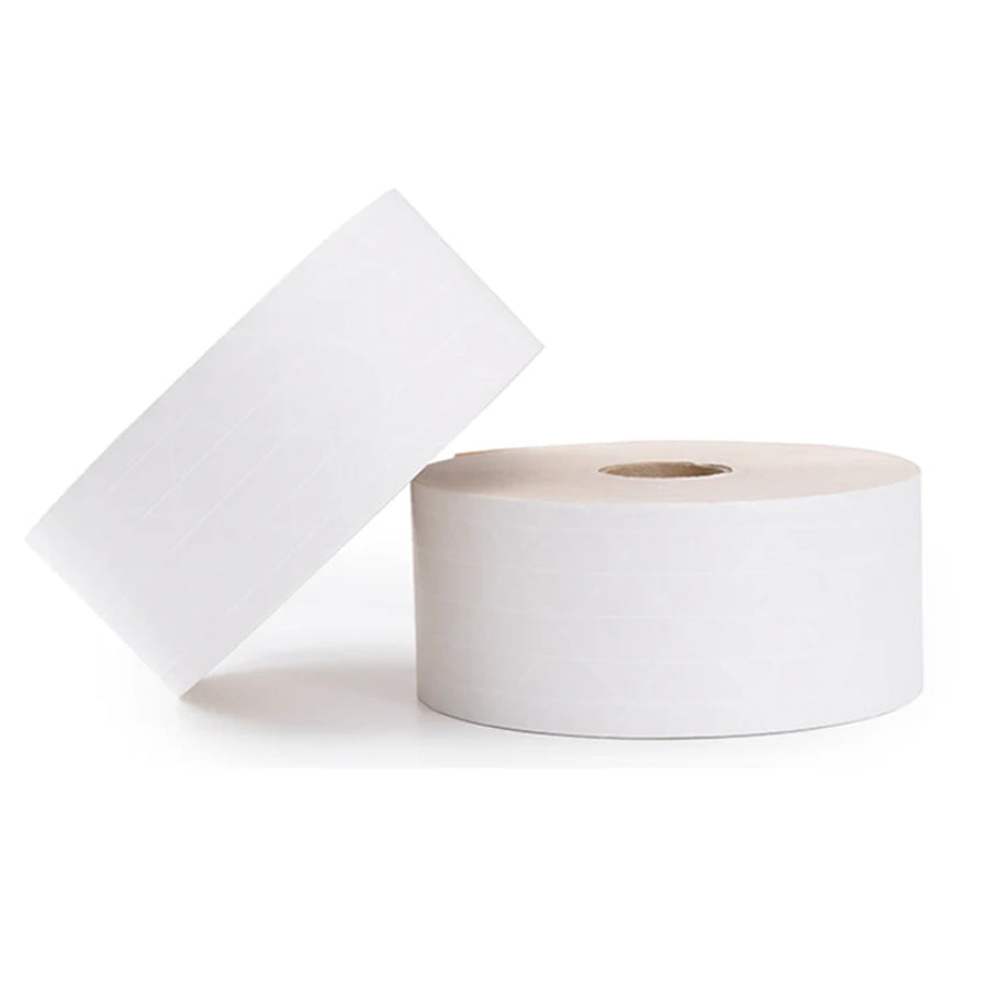 White/Natural Reinforced Water Activated Tape 7/8" x 450ft (10 Rolls)